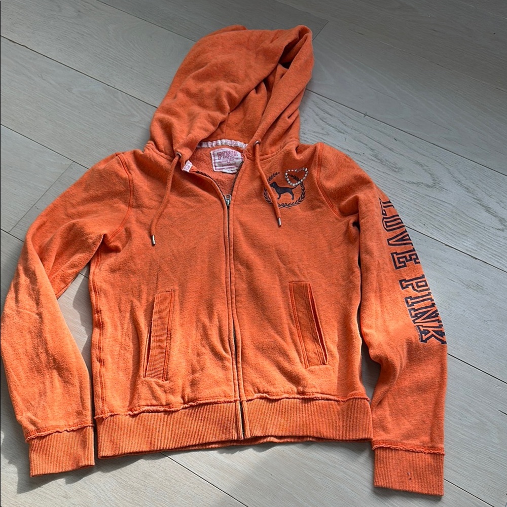 PINK Victoria's Secret Orange Hoodie